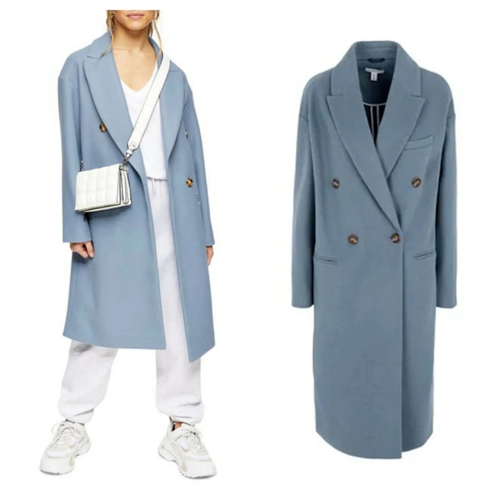 Top shop blue coat